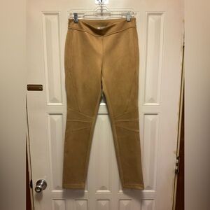 White House Black Market faux suede riding pant style leggings